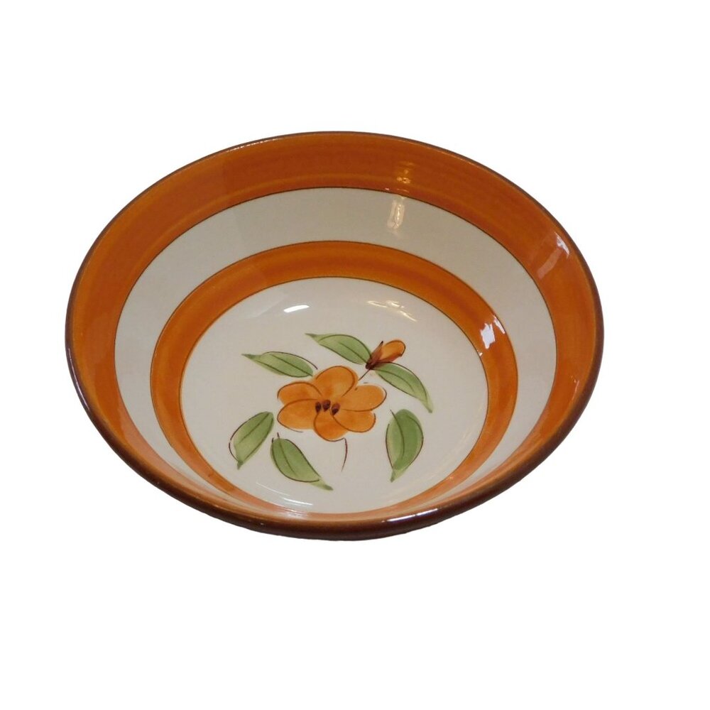 Stangl Pottery Bittersweet 5.5" Hand-Painted Cereal Bowl With Floral Design